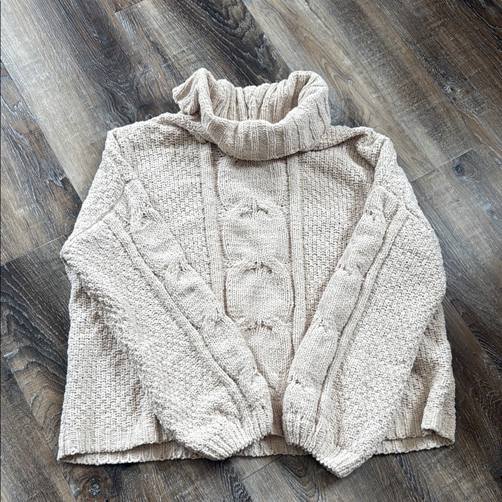 Cozy Cream Turtleneck Sweater